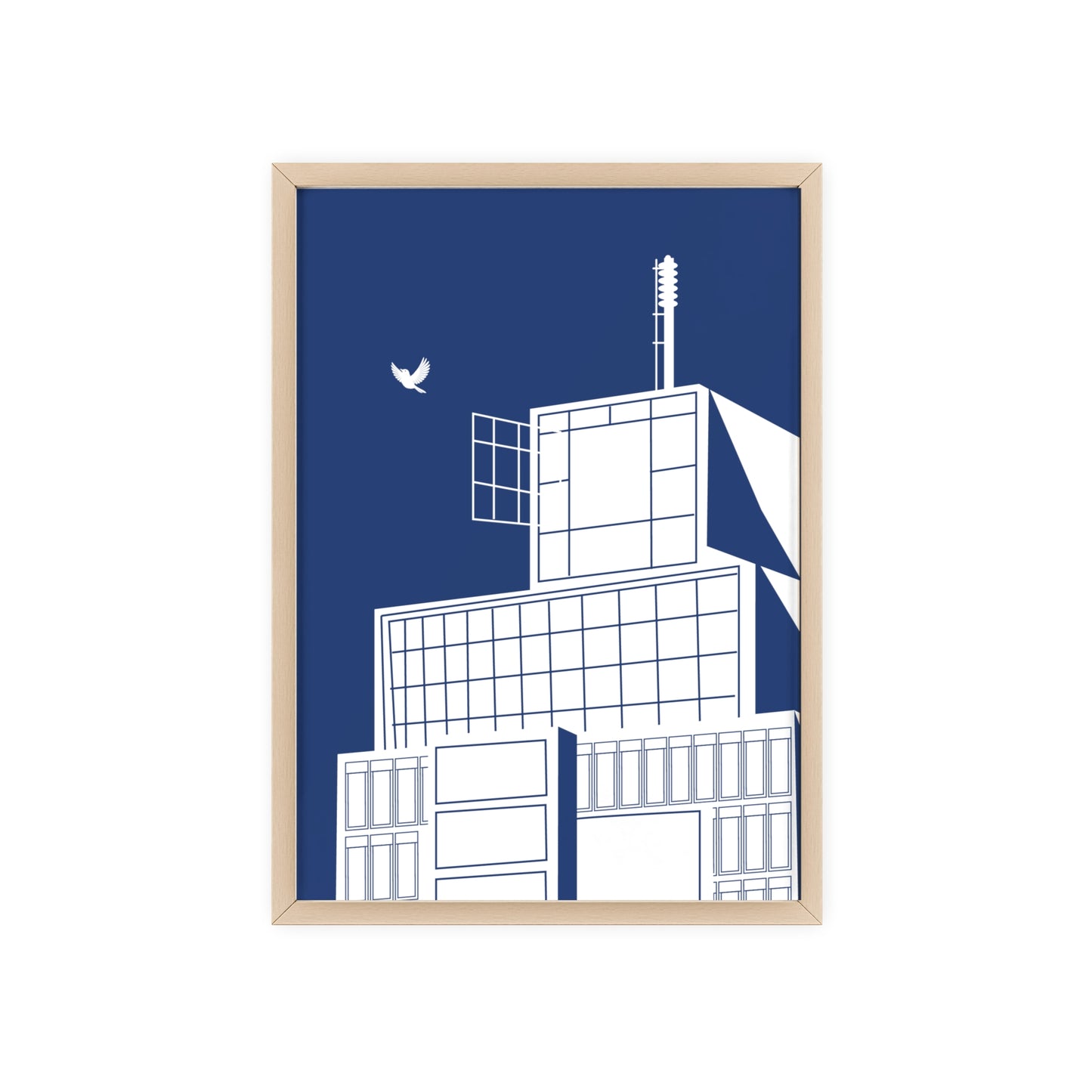 BLAUWcc 'ROTTERDAM TOWER' Framed Poster
