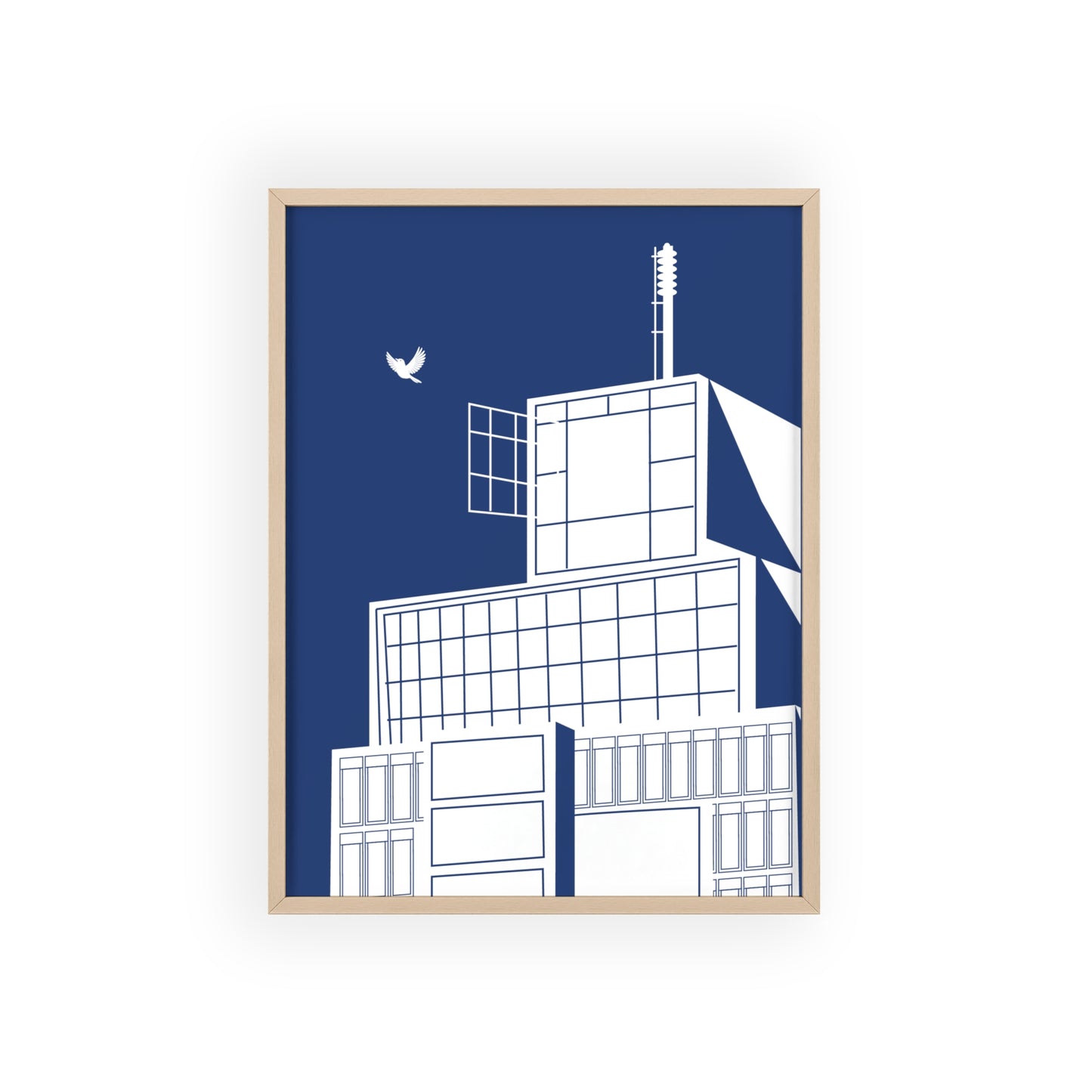 BLAUWcc 'ROTTERDAM TOWER' Framed Poster