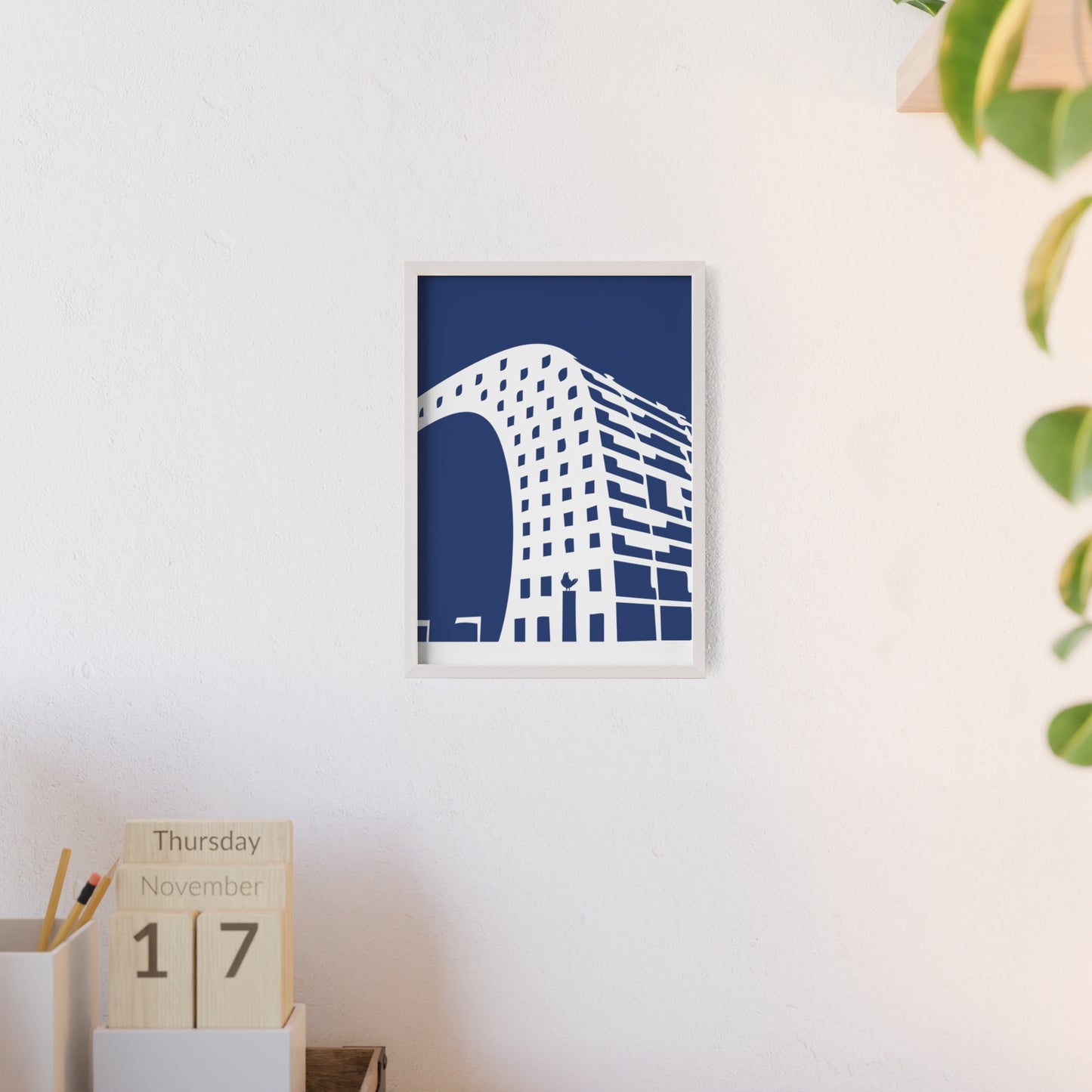 BLAUWcc 'ROTTERDAM MARKET' Framed Poster