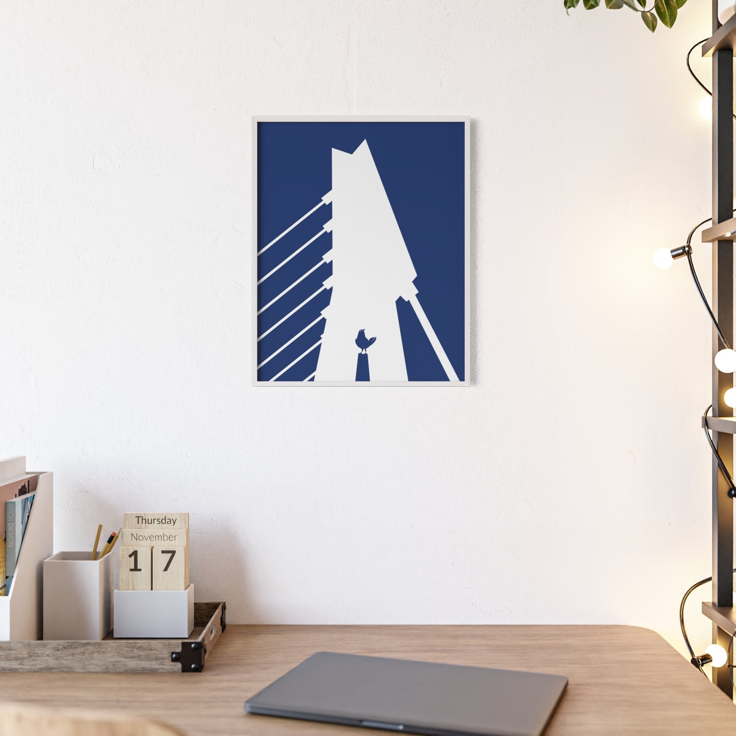 BLAUWcc 'ROTTERDAM BRIDGE' Framed Poster