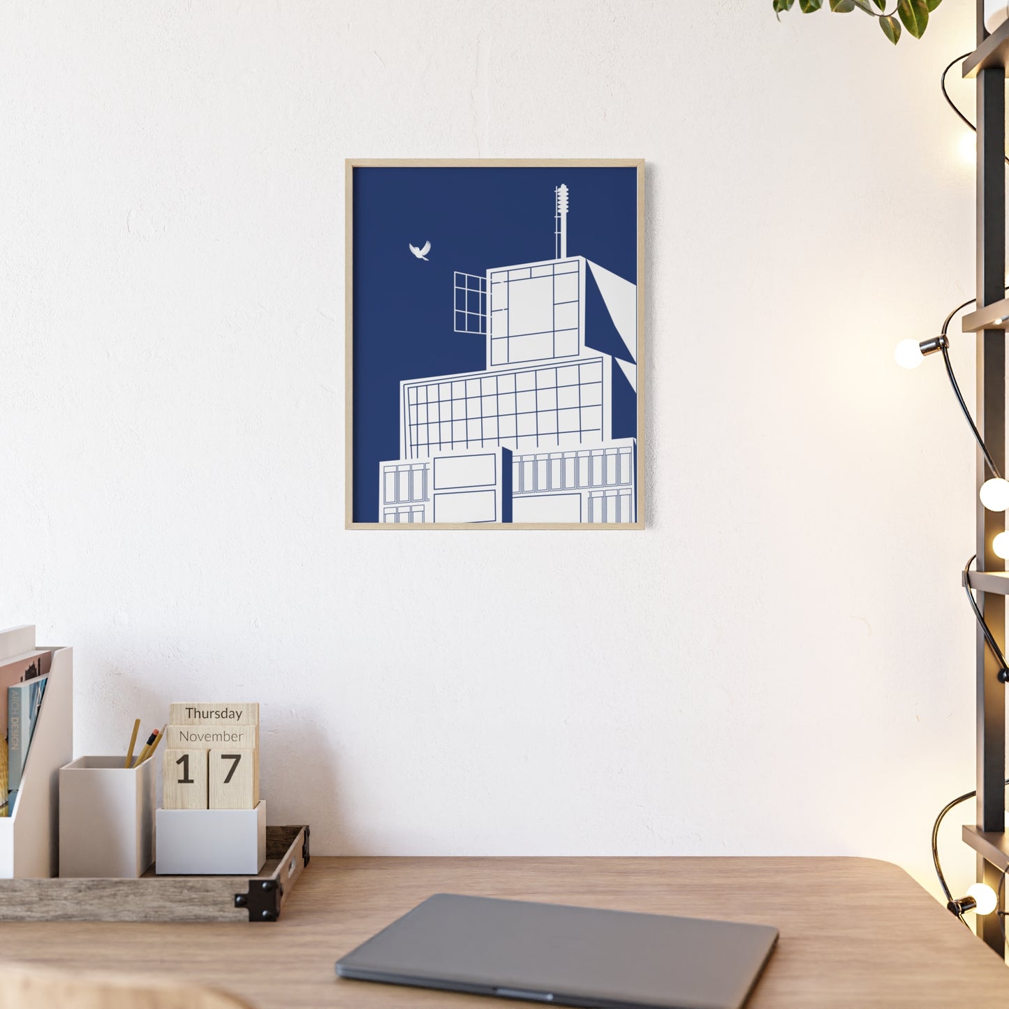 BLAUWcc 'ROTTERDAM TOWER' Framed Poster
