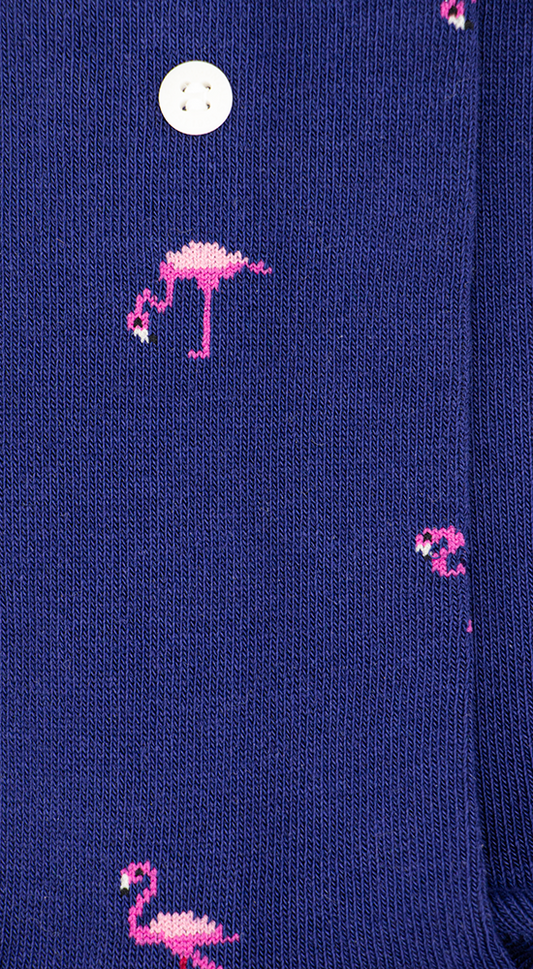 AG Socks Flamingos Navy