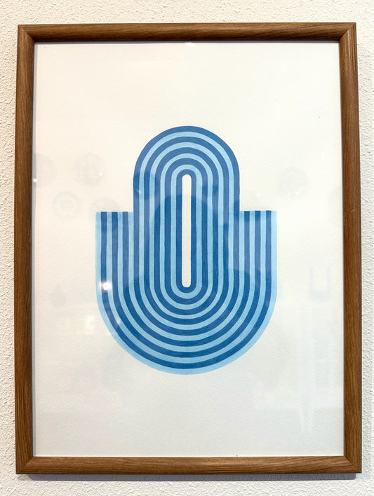 Arched summerseries Blue / Light Blue painting