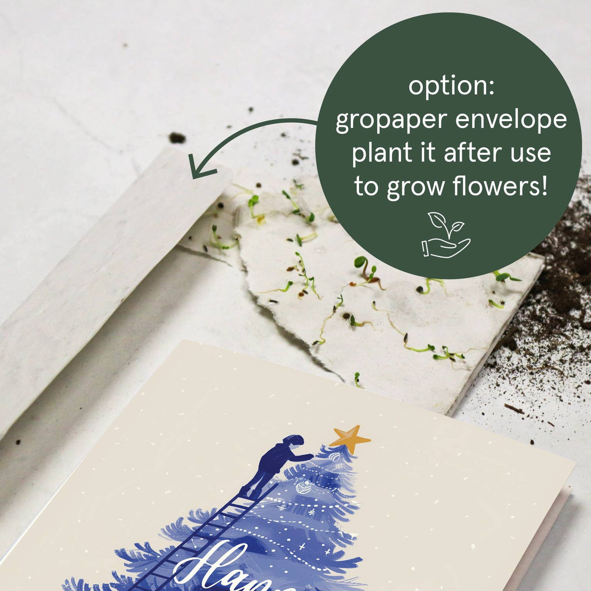 Botanopia - Festive Firs Happy Holidays | Christmas Card | Holiday Card