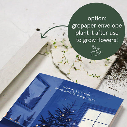 Botanopia - Home For The Holidays | Christmas Card | Holiday Card
