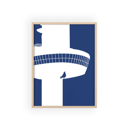BLAUWcc 'ROTTERDAM LOOKOUT' Framed Poster