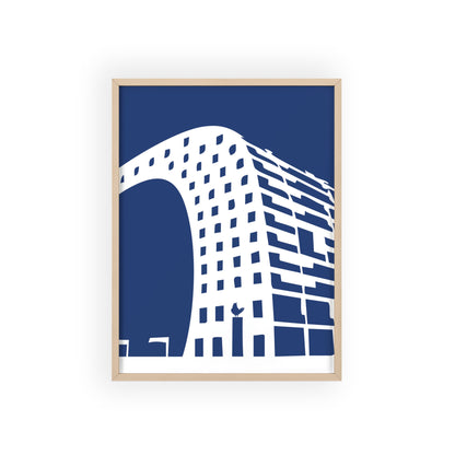 BLAUWcc 'ROTTERDAM MARKET' Framed Poster
