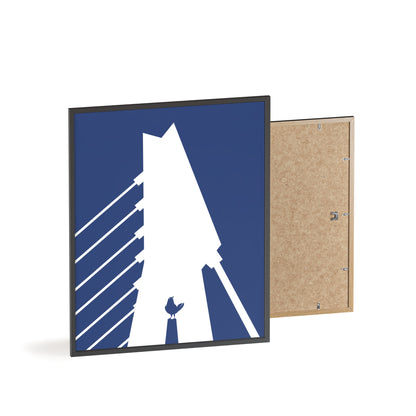 BLAUWcc 'ROTTERDAM BRIDGE' Framed Poster