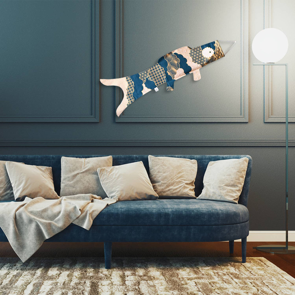 MADAME MO - Black Matsu Koinobori - fish indoor decor