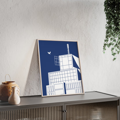 BLAUWcc 'ROTTERDAM TOWER' Framed Poster