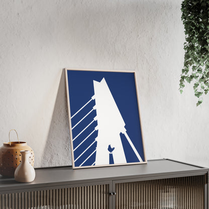 BLAUWcc 'ROTTERDAM BRIDGE' Framed Poster