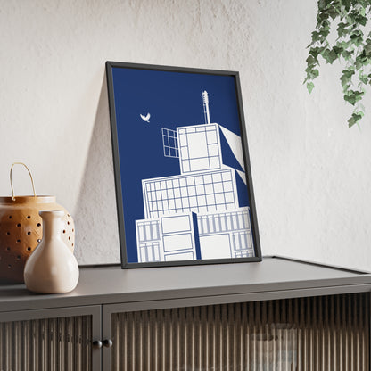BLAUWcc 'ROTTERDAM TOWER' Framed Poster