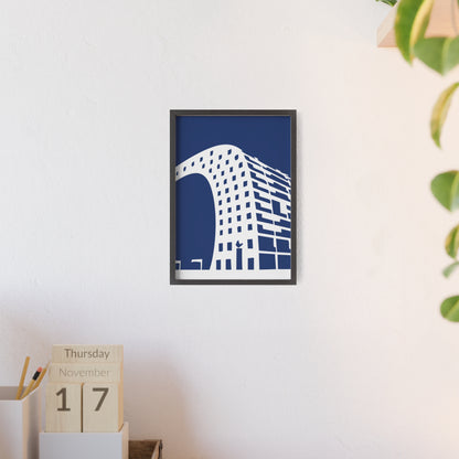 BLAUWcc 'ROTTERDAM MARKET' Framed Poster