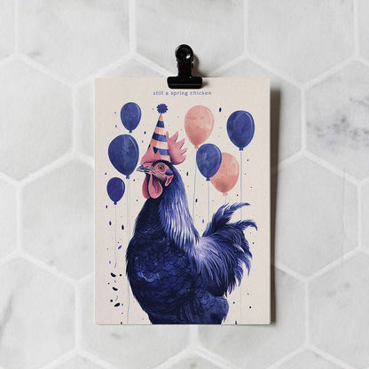 Botanopia - Still a spring chicken | Funny Birthday Cards