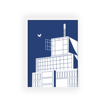 BLAUWcc 'ROTTERDAM TOWER' Framed Poster