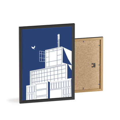 BLAUWcc 'ROTTERDAM TOWER' Framed Poster