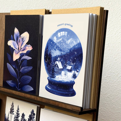 Botanopia - Season's Greetings Snow Globe| Christmas Card Holiday Card