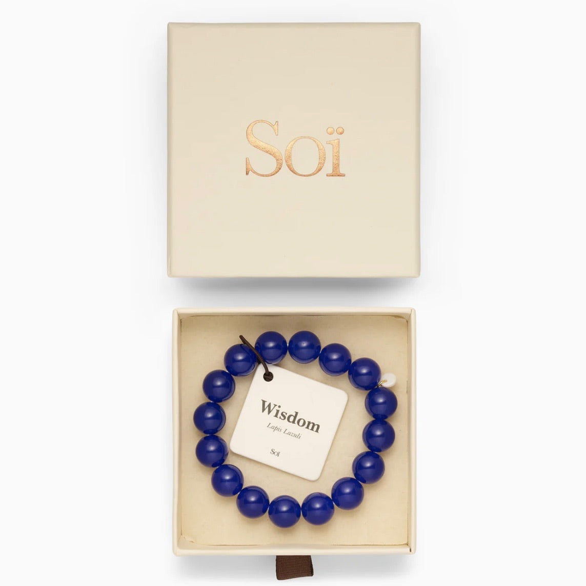 Chunky Lapis Lazuli stretch bracelet