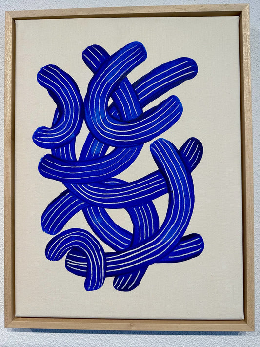 Blue Universes #10 painting