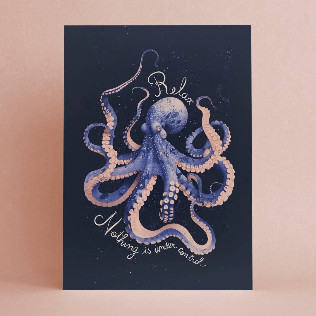 Botanopia - Relax, nothing is under control | Encouragement Card | Funny