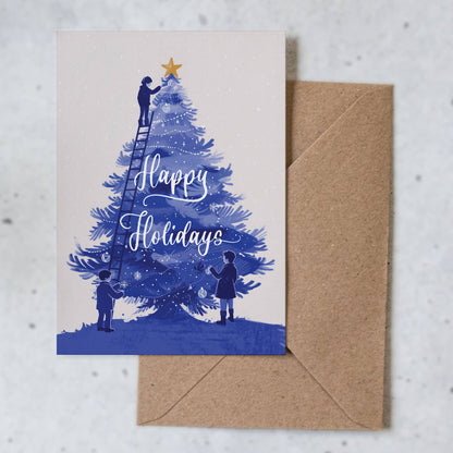 Botanopia - Festive Firs Happy Holidays | Christmas Card | Holiday Card