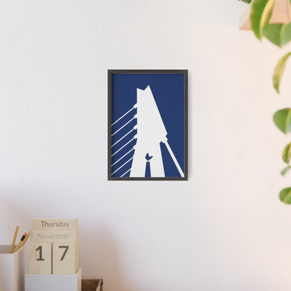 BLAUWcc 'ROTTERDAM BRIDGE' Framed Poster