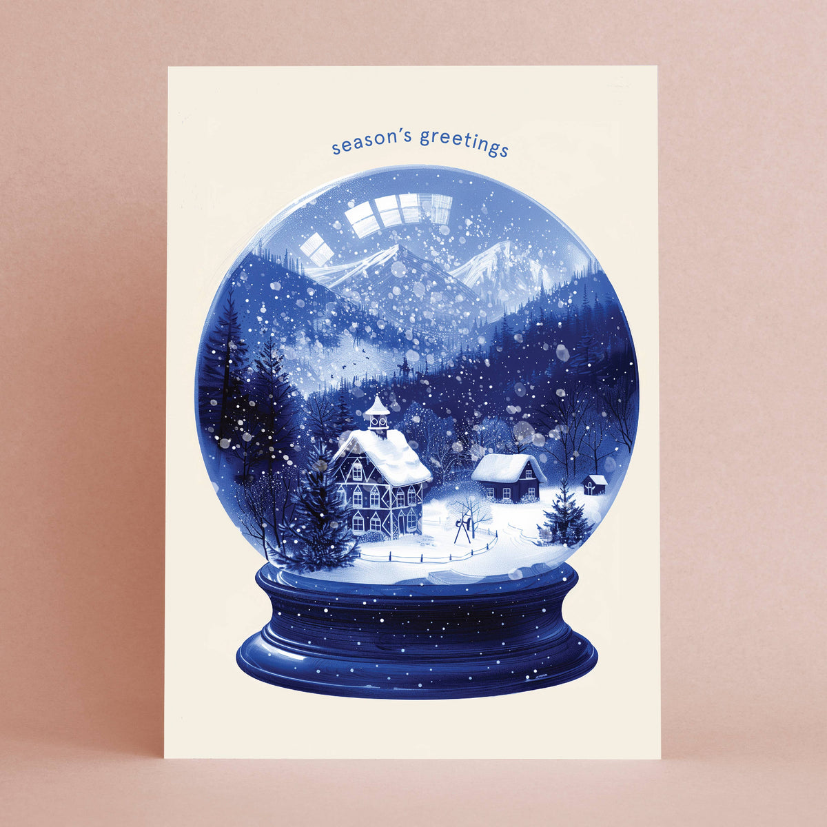 Botanopia - Season's Greetings Snow Globe| Christmas Card Holiday Card