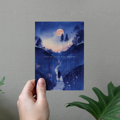 Botanopia - I love you to the moon and back | Love Card