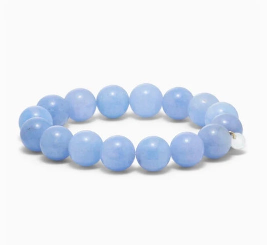 Chunky Aquamarine stretch bracelet
