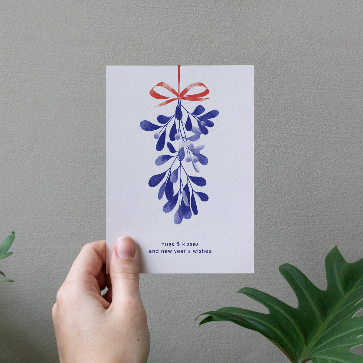 Botanopia - Hugs & Kisses | Christmas Card | Holiday Card