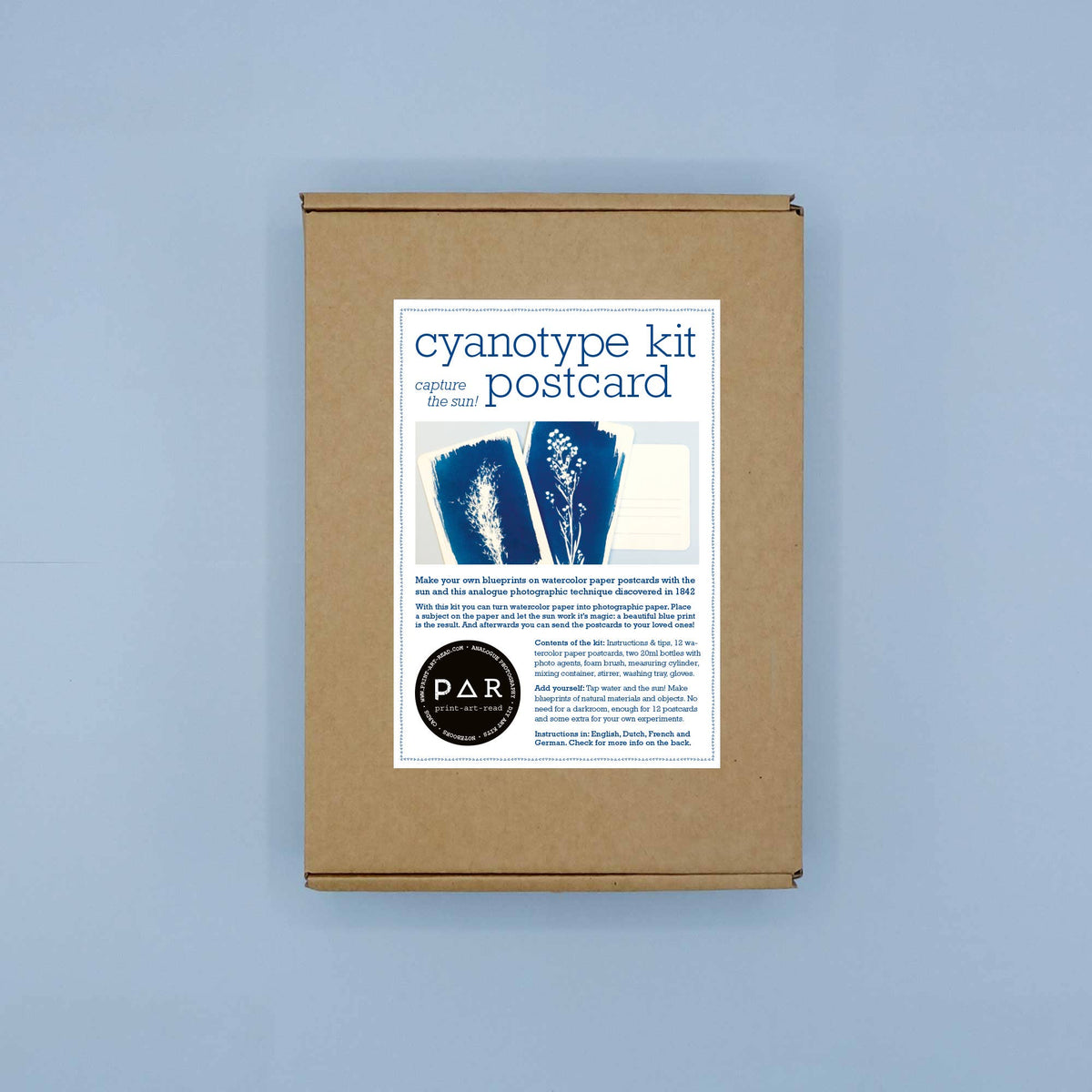 PAR - DIY Cyanotype Kit - Postcard - 8 languages