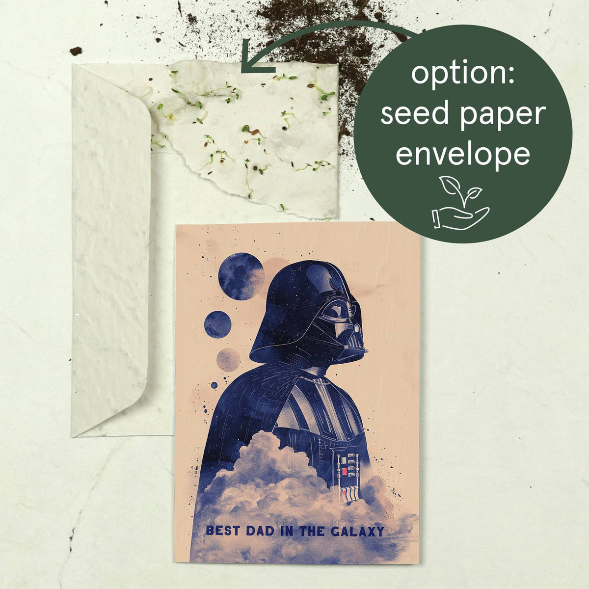Botanopia - Best Dad in the galaxy | Father's Day Card