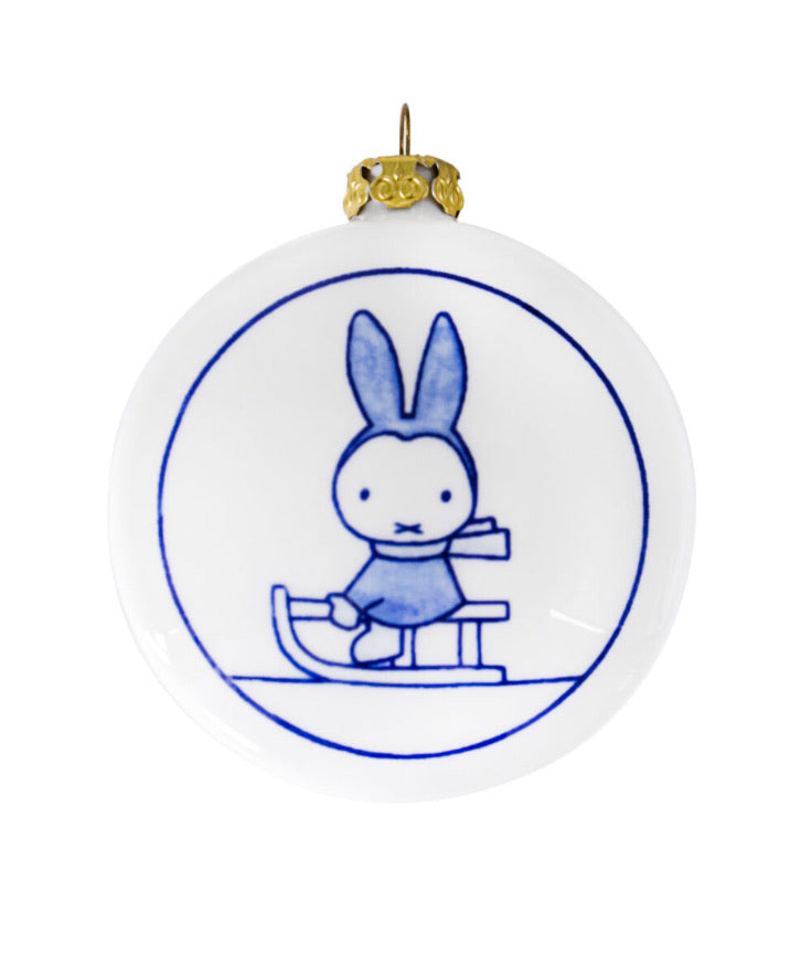 Miffy Christmas ornament Sled