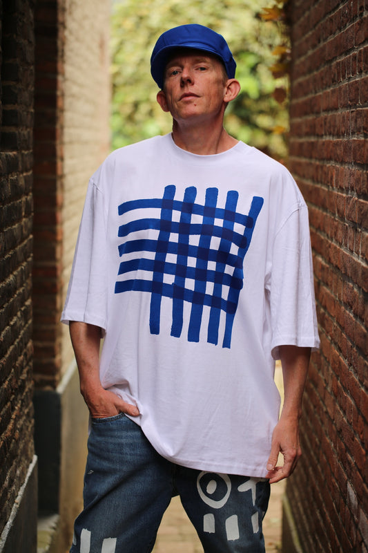 Art tee "NIPPON BLUE STRIPES"