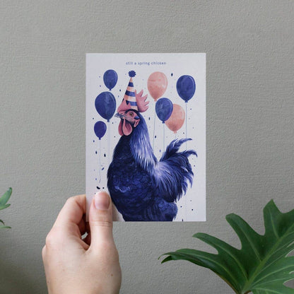 Botanopia - Still a spring chicken | Funny Birthday Cards