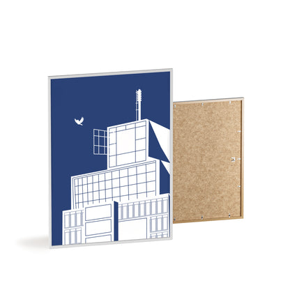 BLAUWcc 'ROTTERDAM TOWER' Framed Poster