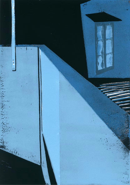 ‘Neighbours’ Lino print