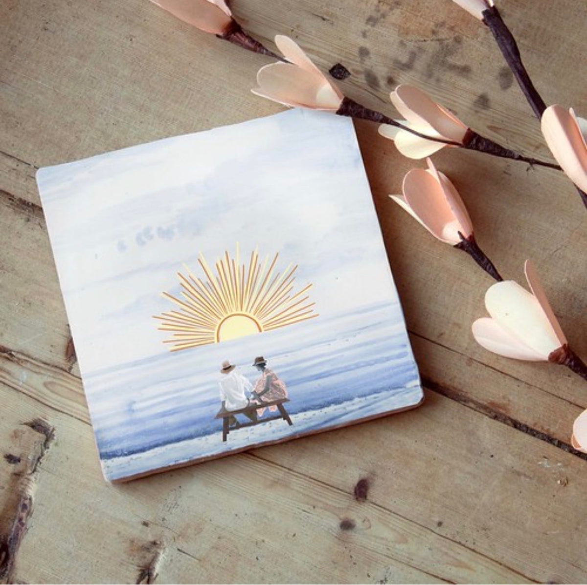 Storytiles ‘Watching the sunset together’ Small