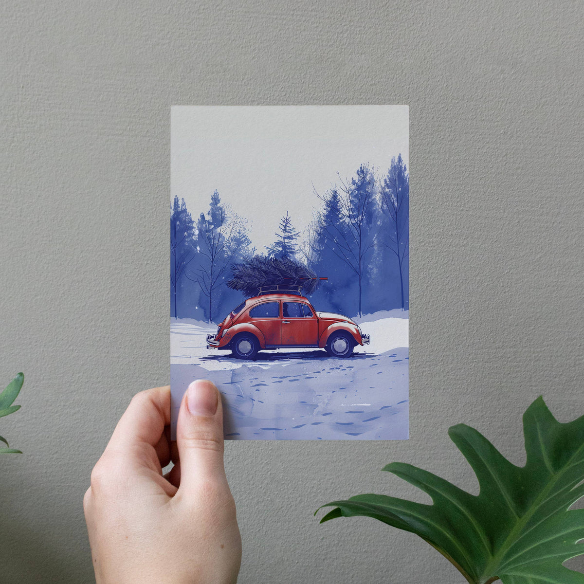Botanopia - Tree Shopping | Christmas Card | Holiday Card