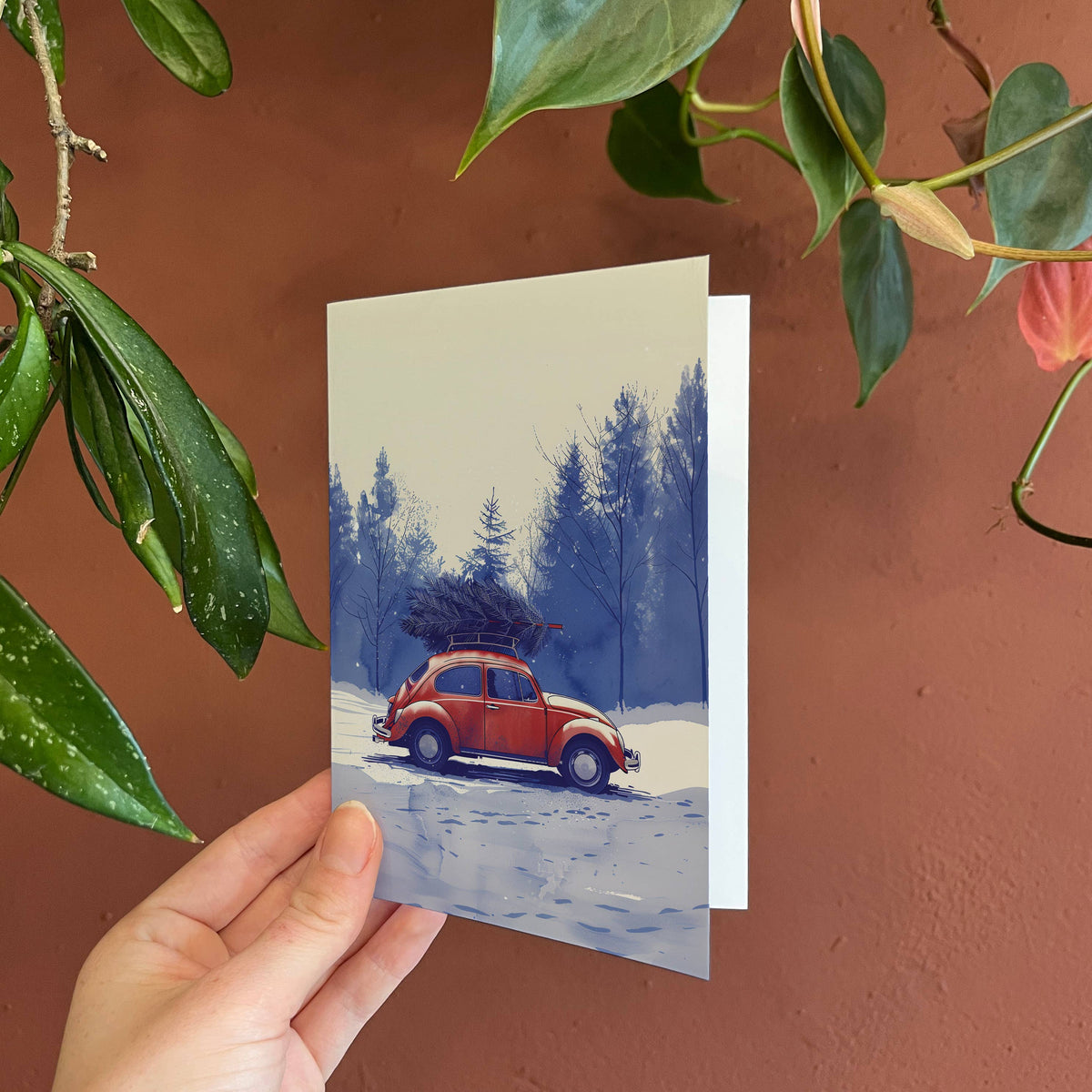 Botanopia - Tree Shopping | Christmas Card | Holiday Card
