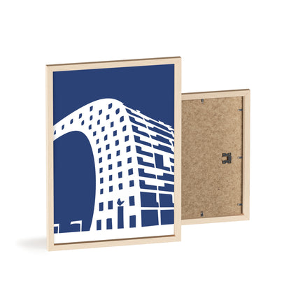 BLAUWcc 'ROTTERDAM MARKET' Framed Poster