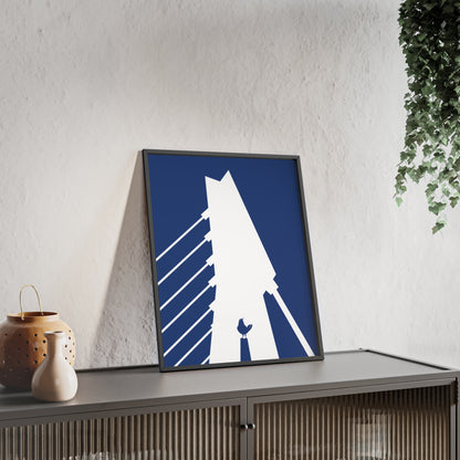 BLAUWcc 'ROTTERDAM BRIDGE' Framed Poster