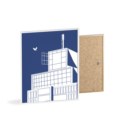 BLAUWcc 'ROTTERDAM TOWER' Framed Poster