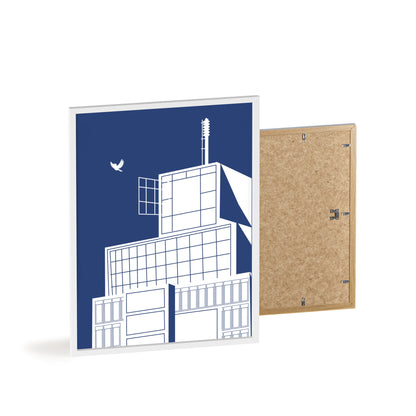 BLAUWcc 'ROTTERDAM TOWER' Framed Poster