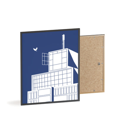 BLAUWcc 'ROTTERDAM TOWER' Framed Poster