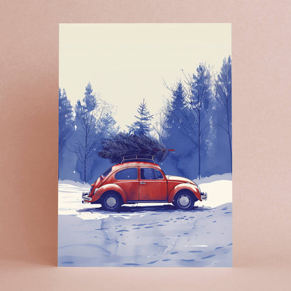 Botanopia - Tree Shopping | Christmas Card | Holiday Card