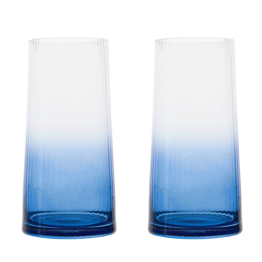 Empire blue hiball glasses