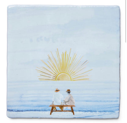 Storytiles ‘Watching the sunset together’ Small