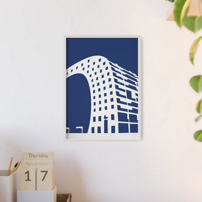 BLAUWcc 'ROTTERDAM MARKET' Framed Poster