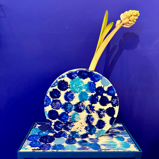 Wastecraft Vase Delft Blue Round